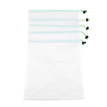 Imagem de 11 Pçs Sacos de Malha Reutilizáveis ​​com Cordão Sacos de Frutas Vegetais Armazenamento Brinquedos Bolsa Saco de Compras Reduzir a Poluição Plástica Fácil de Lavar e Reutilizável