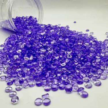 Imagem de Dortrue 7 mm 3500 peças de mármores planos de acrílico pedras decorativas, contas de enchimento de vasos para casamento, arranjo floral, decoração de aquário de peixes, suporte de vela