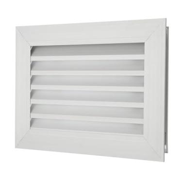 Imagem de PATIKIL Capa de ventilação de porta, 30,5 cm x 20,3 cm, capa de ventilação de grade de alumínio com veneziana para porta de guarda-roupa de armário, tom prata