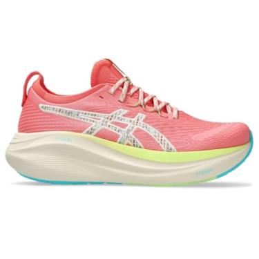 Imagem de ASICS Tênis de corrida feminino Gel-Nimbus 27, Banho natural/goiaba, 38