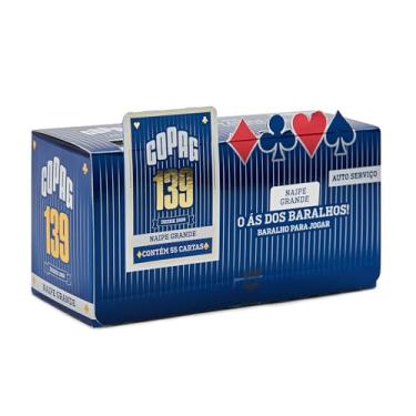 Imagem de Baralho 139 Naipe Grande - Azul/Vermelho - Caixa com 12 - Copag