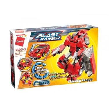 Imagem de Keepplay Bloco de Montar Patrulheiro Flaming Blast Ranger Robô