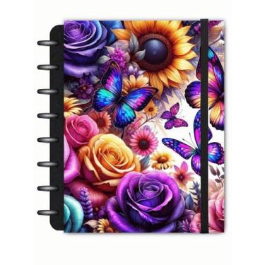 Imagem de Caderno de Disco Metamorfose Capa Dura 90g com 6 Divisórias  Reposicio