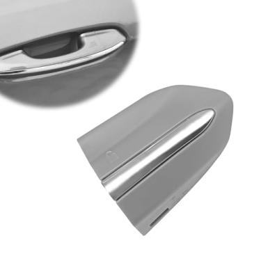 Imagem de SYudwen Tampa da tampa da moldura da maçaneta da porta externa dianteira esquerda compatível com Edge 2015-2020 Fusion 2013-2020 Substituição do acabamento do orifício da chave # DS7Z-54218A15-DC