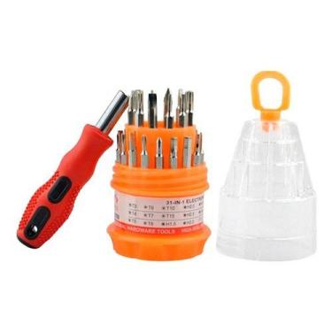 Imagem de Kit Jogo Ferramenta 31 Peças Chaves Alen Torx Fenda Philips - Sorrab