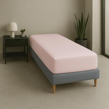 Imagem de Lençol Solteiro Avulso 300 Fios Percal Egípcio 100% Algodão Macio e Resistente (Rosa)