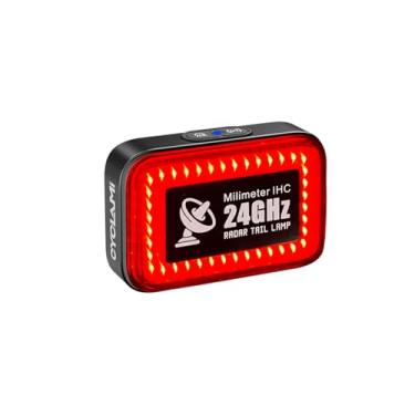 Imagem de CYCLAMI Luz traseira de radar de bicicleta com detecção de radar de 24 GHz, alerta ativo e detecção de freio, visibilidade de 500 m, 5 modos para luz de segurança de ciclismo em estrada/MTB, despertar