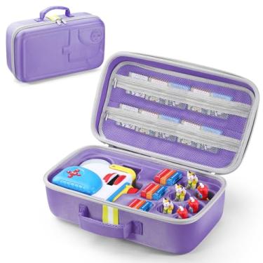 Imagem de PISOSN Estojo De Transporte Compatível Com O Conjunto Inicial Da Little Tikes Story Dream Machine, Armazenamento Portátil Para Livros, Personagens E Outros Acessórios (Roxo)