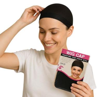 Imagem de Kit 4 Wig Cap Touca Preta Para Peruca Wig Front Próteses - Genérica
