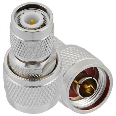 Imagem de POBADY 2PCS N Macho para TNC Macho RF Coaxial Adaptador 50 Ohm N para TNC Conector RF Coaxial Adaptador para Antena Rádio Cabo de Extensão