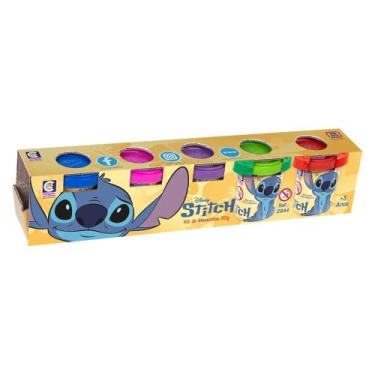 Imagem de Brinquedo Infantil Kit de Massinhas de Modelar 50g Stitch Disney Cotip