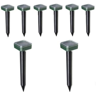 Imagem de Repelente Solar Ultrassonico 8 Und Pestes Cobras Ratos Roedores Jardim Quintal Externo Casa