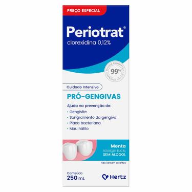 Imagem de Enxaguante Bucal Periotrat Pró Gengivas Sem Álcool Sabor Menta 250ml