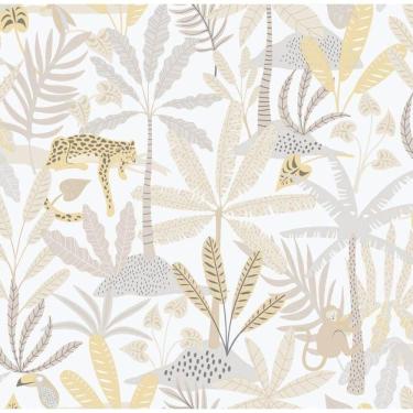 Imagem de Papel De Parede Enzo Selva Bege E Cinza 286-3