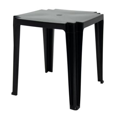 Imagem de Mesa Tramontina Tambau 68 x 68 x 72 cm em Polipropileno Preto