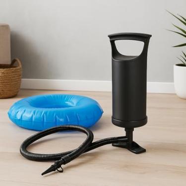Imagem de Bomba de Ar Manual Portátil para Infláveis: Encha Boia, Colchão e Piscina Rápido! Inflador Ergonômico com Pedal para Praia e Viagem. Acessório Essencial.