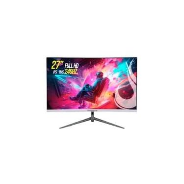 Imagem de Monitor Gamer Rise Mode 27" Full HD Curvo, 240hz, 1ms, IPS, Branco, DisplayPort e HDMI, sRGB 99%, Suporte Vesa - RM-MOG-27C240FH-W