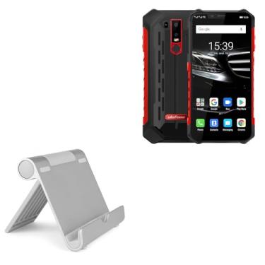 Imagem de Suporte e suporte Ulefone Armor 6E, BoxWave [Suporte de alumínio VersaView] Portátil, suporte de visualização de vários ângulos para Ulefone Armor 6E