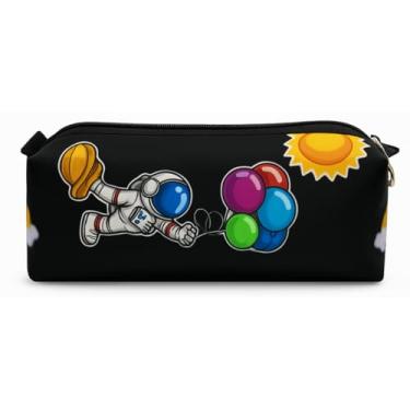 Imagem de Estojo Escolar Infantil Menina e Menino Espaçoso Grande Lapis e Caneta Juvenil Necesserie (Astronauta 2)