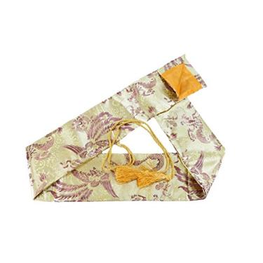 Imagem de Bolsa de Espada de Seda MAKOTO para Katana Japonesa, Wakizashi e Espadas de Tai Chi Chinesas, Pheonix on Gold