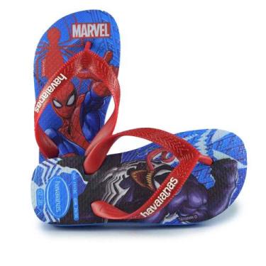 Imagem de Chinelo Infantil Havaianas Masculino Top Marvel II 0090, 27/28, Vermel