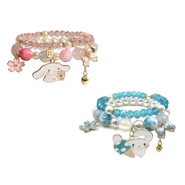 Imagem de Conjunto de pulseiras INENIMARTJ Cinnamoroll Crystal Beads para mulheres