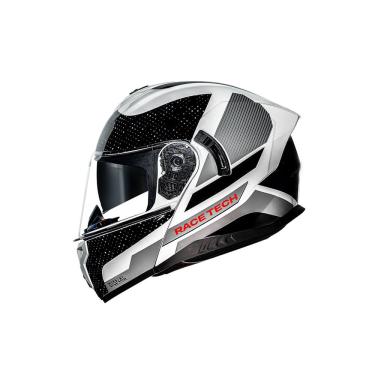 Imagem de Capacete Race Tech Signal Gear Matte Black / White (58/M)