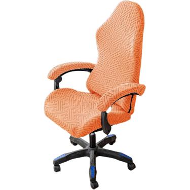 Imagem de Capa Ergonômica Para Cadeira De Jogos Com Apoio De Braço Jacquard Elástico Capa Para Cadeira De Jogos Lavável Para Cadeira De Jogos De Corrida Reclinável, Orange