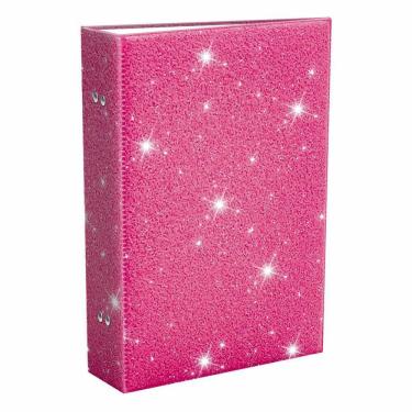 Imagem de Album Fotos 10X15 Glitter Pink 208 Fotos Lindos Festa Menina