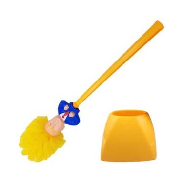 Imagem de Escova De Limpeza De Vaso Sanitário Novidade Do Pato Donald Com Suport