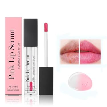 Imagem de Sérum labial rosa, brilho labial mágico que muda de cor, brilho labial hidratante, brilho labial com brilho, protetor labial, protetor labial transparente, hidratante hidratante, brilho nutritivo (1)