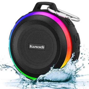 Imagem de Alto-falante de chuveiro Bluetooth Kunodi IPX7 à prova d'água com luze
