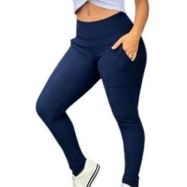 Imagem de Calça Legging Montaria Flanelada Com Bolsos Frontais - Remanescentes, 