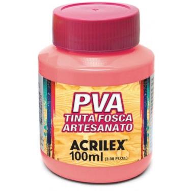 Imagem de Tinta Fosca para Artesanato PVA 100ml Rosa Chá Acrilex