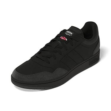 Imagem de adidas Tênis masculino Hoops 3.0 Low, Preto/Preto/Carbono, 40