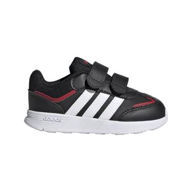 Imagem de adidas Tênis unissex para bebês Tensor Switch, Preto/Branco/Better Scarlet, 17