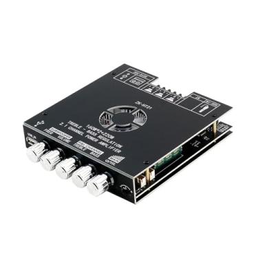 Imagem de Generic Placa amplificadora BT 2.1 canais estéreo de alto desempenho TDA7498E AUX BT USB módulo amplificador de potência de áudio