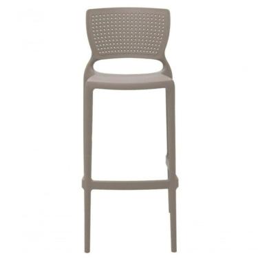 Imagem de Cadeira Tramontina Safira Alta Bar Fibra De Vidro Camurça