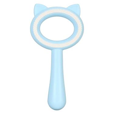 Imagem de Ferramenta de Escova para Cuidados Com Animais de Estimação Escova para Cuidados Com Gatos Multiuso Dupla Face Depilação Massagem Pente para Remoção de Pelos de Animais de (Azul)