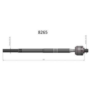 Imagem de Barra Axial Gol Voyage Fox Polo Spacefox Crossfox Saveiro