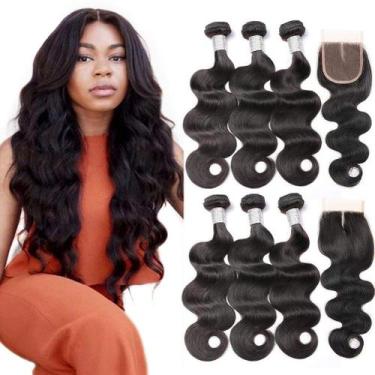Imagem de Pacotes de cabelo Beauty Princess Body Wave 10A Brazilian +24/26/28cm 