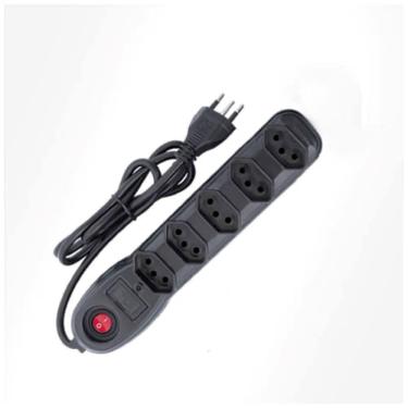 Imagem de Filtro De Linha 5 Tomadas Pp 0,75 1m Bivolt Preto [f018]