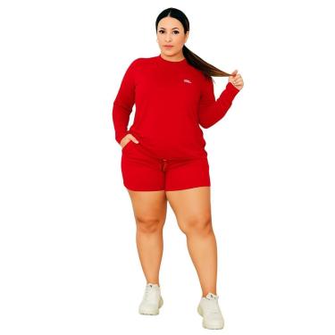 Imagem de Camiseta Manga Longa Com Proteção UV FPS50 Feminino Plus Size-Feminino