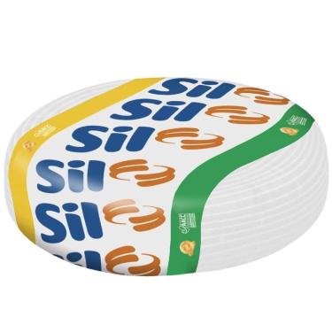 Imagem de Cabo Flexsil De Cobre 4mm 750 Volts Branco Com 100 Metros - Br - Sil Cabo Flexivel Bran...