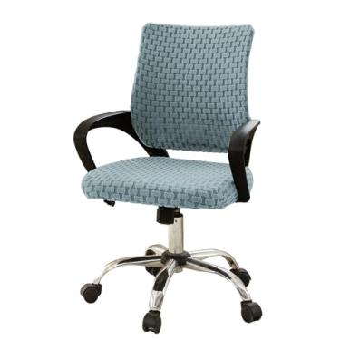 Imagem de Lzyjckh Capas para Cadeiras de Escritório e Computador Capas Elásticas Universais para Cadeiras Giratórias para Escritório e Casa,Light blue