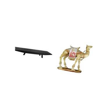 Imagem de Fenteer Bandeja de Madeira Rústica E Tigela Decorativa de Estatueta de para Mesa de Centro de Casamento, Prateleira de Entrada, Sala de Estar, Ornament