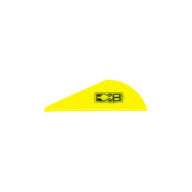 Imagem de Bohning Blazer com arco e flecha (pacote com 100), amarelo neon, 5 cm
