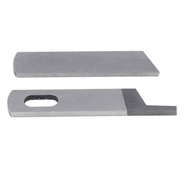 Imagem de Conjunto de lâminas superior e inferior, 2 peças de máquina de costura lâmina inferior superior A4142 335 0000 Açougueiro de lâmina para máquina Overlock, A4145 335