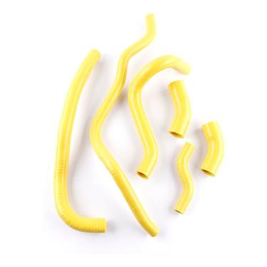 Imagem de XAJINGSU Kit de mangueira de refrigeração do radiador de silicone para motocicleta compatível com Yamaha VMAX V-Max 1200 VMX12 6 peças 11 cores (amarelo)