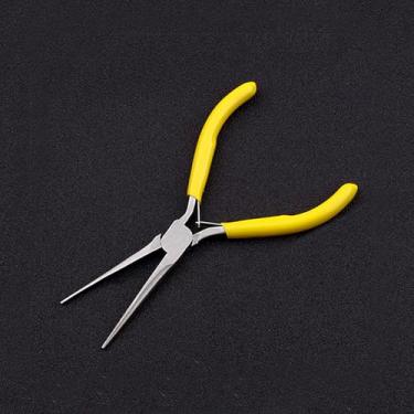 Imagem de 1 alicate de joias, mini alicate de ponta de agulha com alças de aderência confortável, alicate para reparo de joias, embrulho de arame, miçangas, suprimentos de artesanato, brincos, alicates de nariz